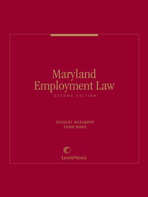 cover image of Maryland Employment Law